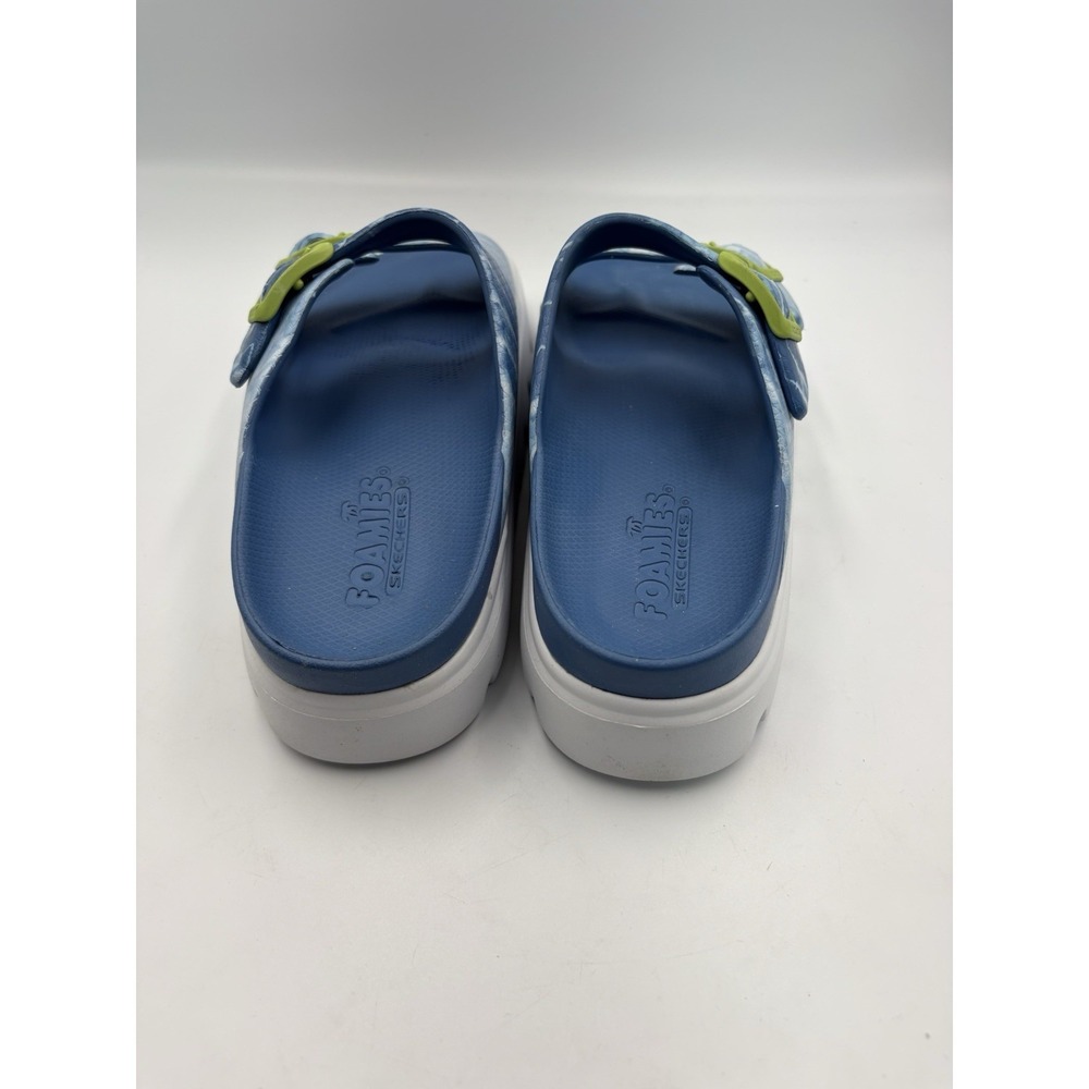 Skechers Foamies Women's Slide Sandals Blue/Green/White Marbled EVA US 9 EU 39 - Picture 5 of 13